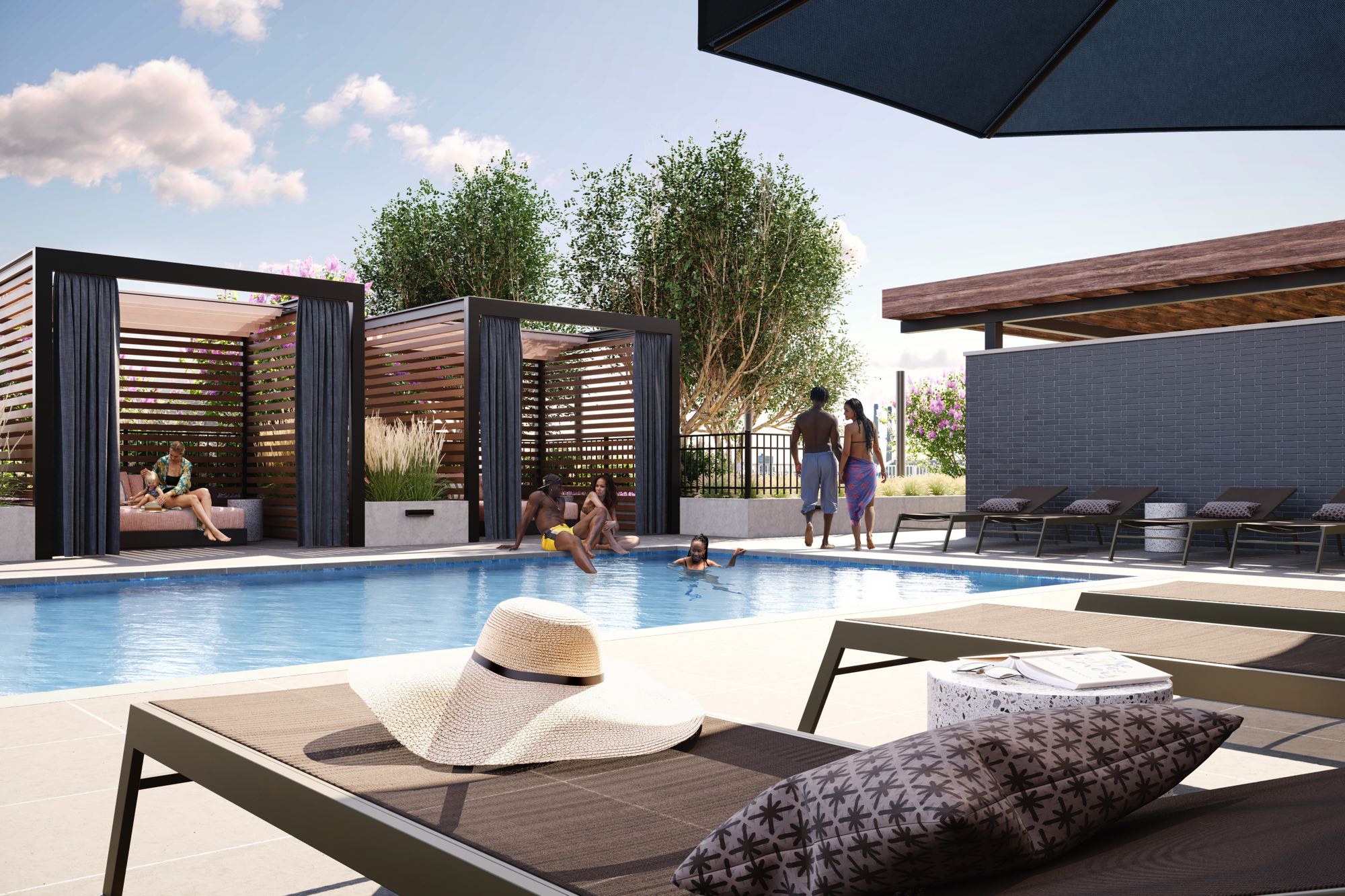 Pool Deck & Grill Area